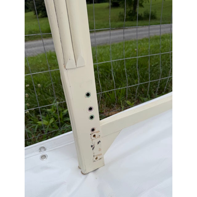 Vintage Queen Bamboo Headboard For Sale - Image 4 of 8