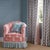 Traditional Sanderson Musafir Fabric in Mineral/Coral - a sample For Sale - Image 3 of 3