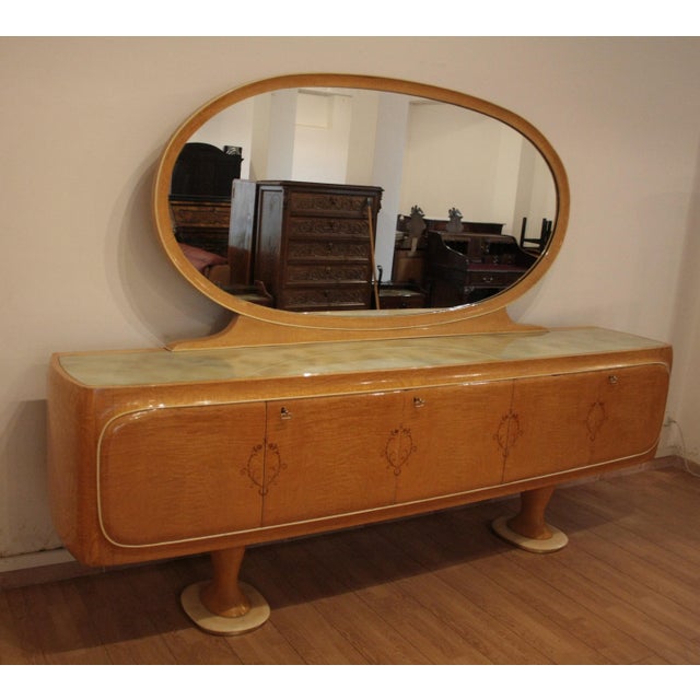 Vintage Sideboard with Mirror by Vittorio Dassi, Italy, 1950s For Sale - Image 15 of 17