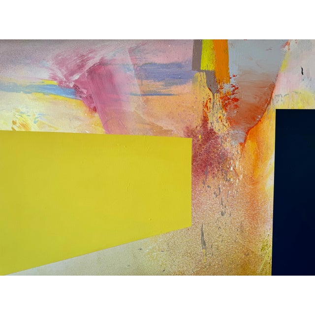 Wood Richard Saba " Spring Expectation " Acrylic on Canvas Painting For Sale - Image 7 of 12