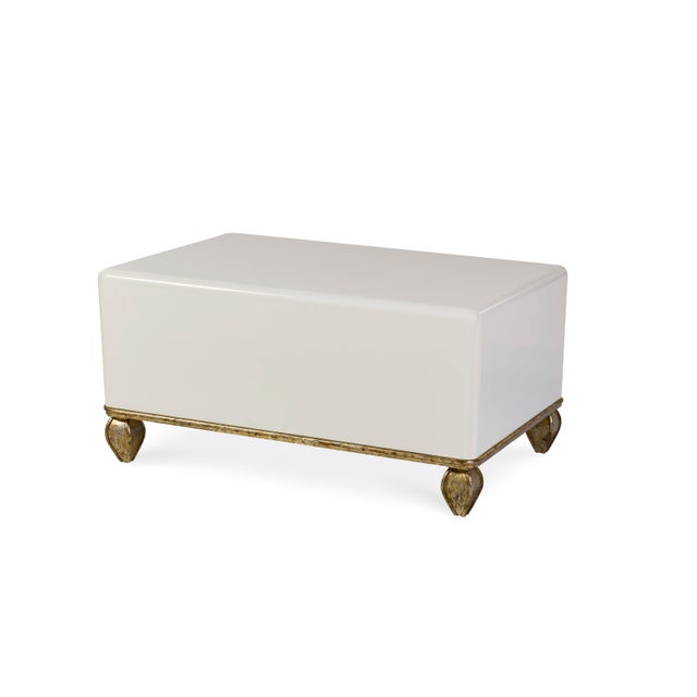 2020s Tara Shaw for Century Furniture Loire Cocktail Table - Lacquered White For Sale - Image 5 of 5