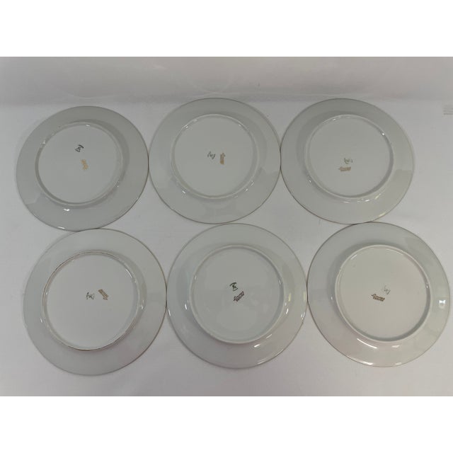 Late 19th Century French Limoges Charles Ahrenfeldt Fish Dinner Plates, Set of Six For Sale - Image 10 of 16