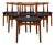 Mid-Century Danish Teak Model 112 Dining Chairs by Erik Wørts for Vamo Sønderborg, 1960s, Set of 6 For Sale