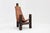 Vintage Brutalist Tripod Leather and Wood Chair, 1970s For Sale - Image 10 of 10