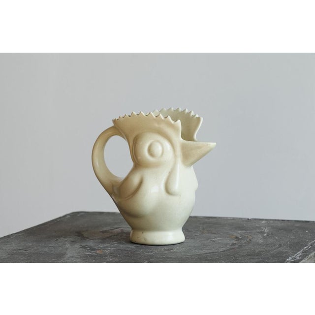 Art Deco Rooster Jug attributed to Ditmar-Urbach, Former Czechoslovakia, 1930s For Sale - Image 3 of 10