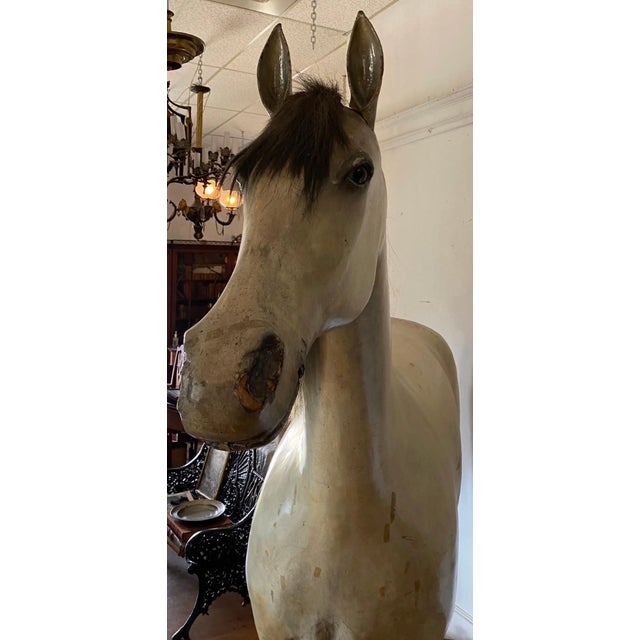 Metal 19th Century Life Sized Horse Trade Sign From a Tack Shop in Pennsylvania For Sale - Image 7 of 7