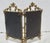 Late 19th Century Antique Rococo Cast Brass Portrait Frames Hinged Pair For Sale - Image 5 of 6