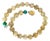 Rutilated Quartz & Turquoise Beaded Necklace by Noblesse Oblige Studio, 18" For Sale