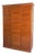 Oak Roller Shutter Cabinet with 3 Shutters, 180 Cm High, 1950s For Sale