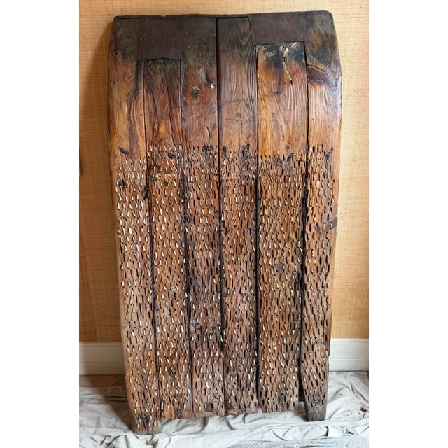 Rustic European Antique 18th C Primitive Farm Plow Thrasher Now Wall Art For Sale - Image 3 of 6