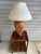 Late 20th Century Pair of Wildwood Mid-Century Modern Brass Wood Table Lamps With Original Shades For Sale - Image 12 of 12