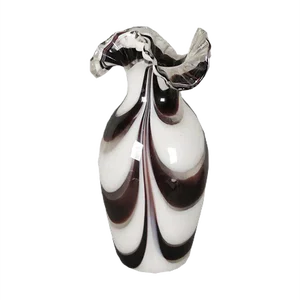 Large Vintage Multicolored Murano Glass Vase