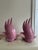 1980 Pink Flame Art Deco Lamps - a Pair For Sale - Image 4 of 12