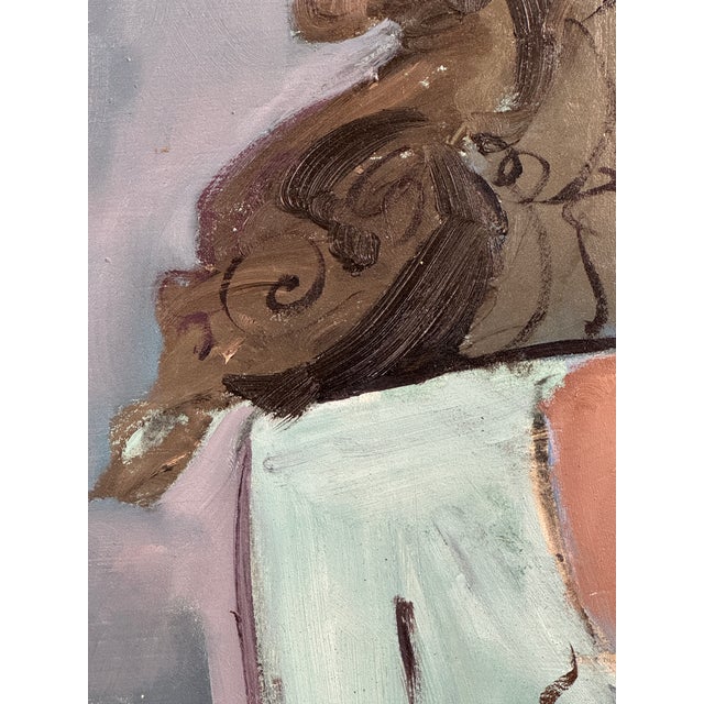 French Maxine Estachy French Portrait Painting For Sale - Image 3 of 8