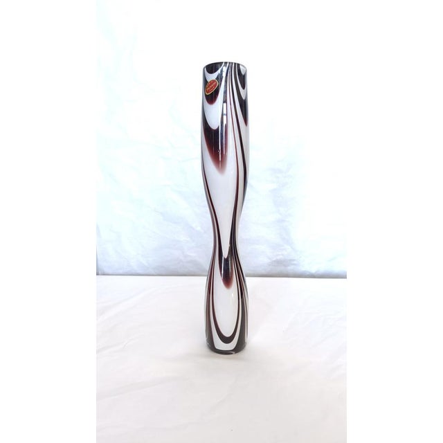Purple and White Murano Glass Wave Vase from Carlo Moretti, Italy, 1970s For Sale - Image 13 of 13