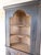 Primitive Shaker Style Paint Distressed Corner Cabinet by Ezra G Tiffin Ohio For Sale - Image 10 of 12
