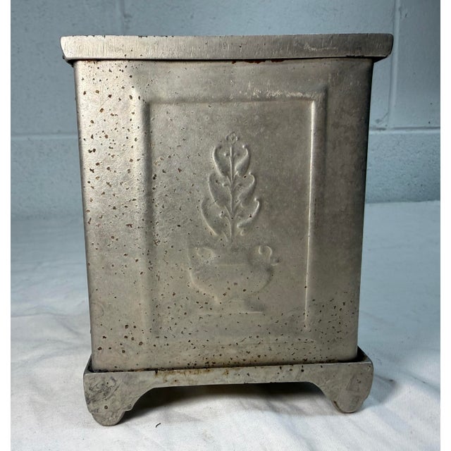 Antique Original 1900s Cast Iron Columbus Star Safe Lock Deposit Coin Still Bank For Sale - Image 9 of 12