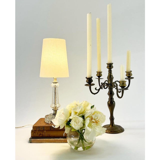 Petite Vintage Hobnail Boudoir Lamp For Sale - Image 9 of 9