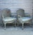 French Pair of Painted Louis XV Armchairs With Hand Caned Seats, France, Circa 1830 For Sale - Image 3 of 18
