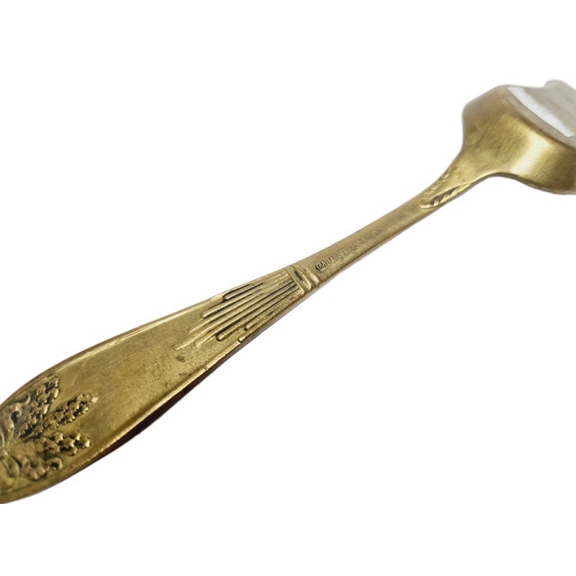 Art Nouveau Style Sugar Bowl Spoon by Hersch Mordka Spiro, Poland, 1930s For Sale - Image 6 of 9