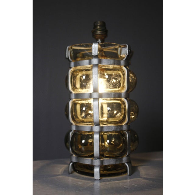 Brutalist Mid-Century Brutalist Venitian Blown Glass Lamp Base, 1950s For Sale - Image 3 of 12