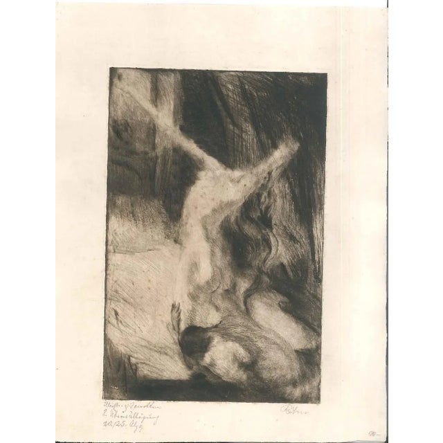 Mein Weg mit dem Weib #11 - Original Etching by W.R. Rehn 1919 For Sale