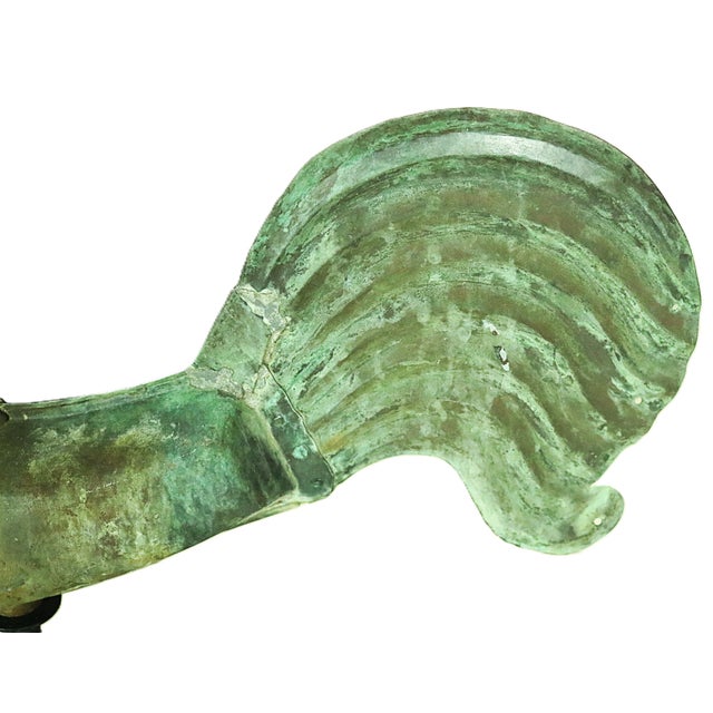 Verdigris Mid 19th Century French Copper Weather Vane For Sale - Image 8 of 8