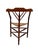 Stunning and elegant Antique French Provincial triangular corner chair. Striking Dutch design from the 1900s. Origina...