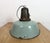Industrial Petrol Enamel Factory Lamp with Cast Iron Top, 1960s For Sale - Image 13 of 18