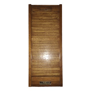 Vintage German Box in Oak Wood with Roller Shutter Closure by Wieg & Co, 1930s For Sale