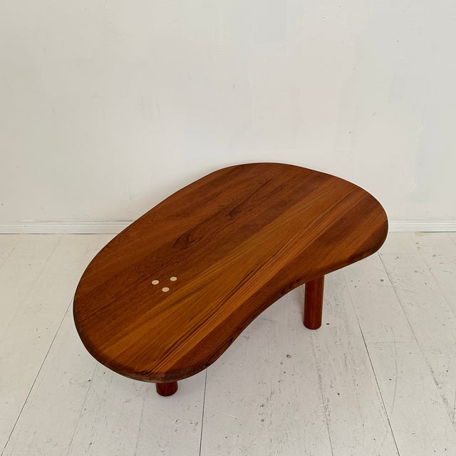 Mid-Century Modern French Sofa Table in Teak, 1962 For Sale - Image 11 of 12