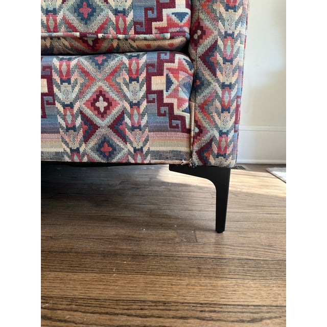 Mid Century Modern Vintage Kilim Couch For Sale In Philadelphia - Image 6 of 9