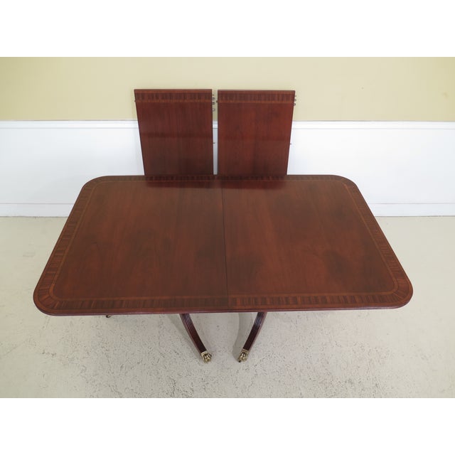 1990s Traditional Duncan Phyfe Mahogany Dining Room Table ...