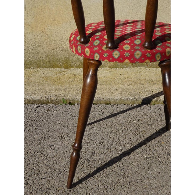 Wood and Fabric Chairs, Set of 2 For Sale - Image 13 of 18