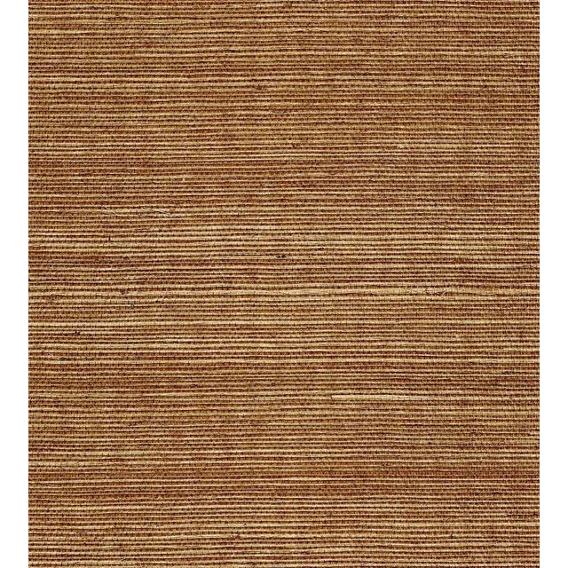 The House of Scalamandre Organic Sisal Wallcovering, Wineberry For Sale