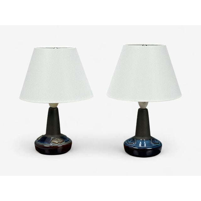 Ceramic Søholm Stentøj, Glazed Stoneware, Table Lamps, Denmark, 1970s For Sale - Image 7 of 12