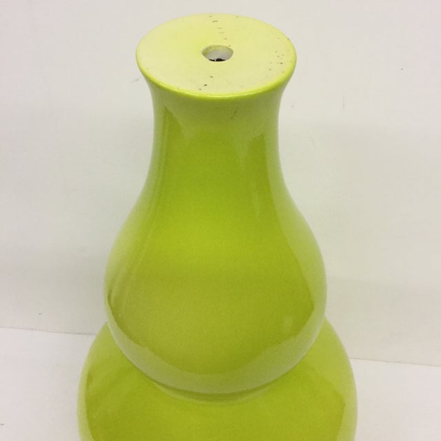 Custom Lime Green Ceramic Lamp Base | Chairish