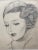 Figurative Vintage Hollywoodour Portrait LorettaYoung C.1940 For Sale - Image 3 of 6