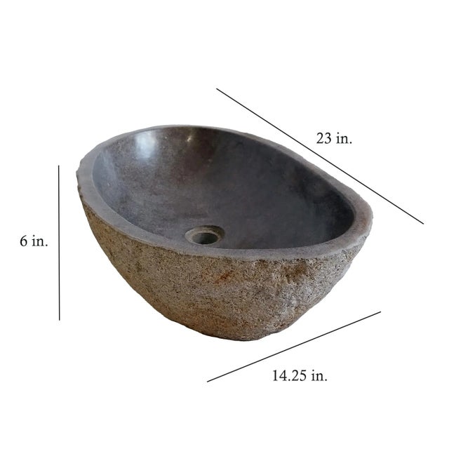 Stone Sink or Basin From Indonesia For Sale - Image 13 of 13