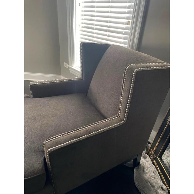 Modern Gray Accent Chair by Mitchell Gold + Bob Williams For Sale In Chicago - Image 6 of 7