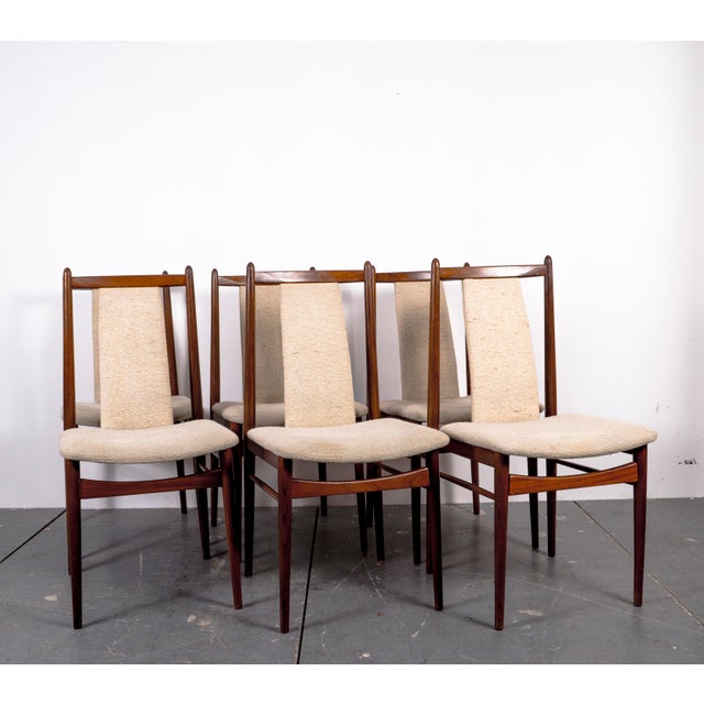 Mid-Century American Nutwood Dining Chairs, 1970s, Set of 6 For Sale - Image 15 of 16