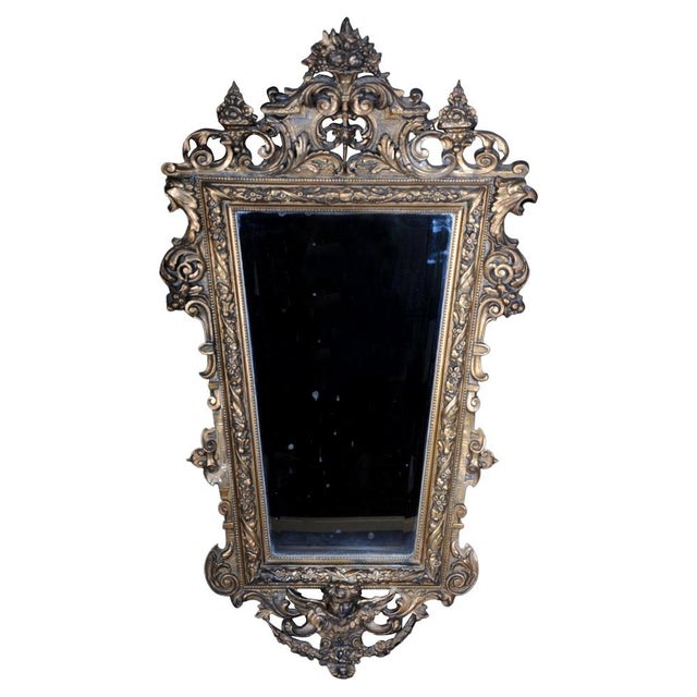 Historicism Diamond-Shaped Wall Mirror, 1870s For Sale - Image 18 of 18