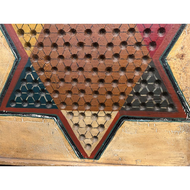 Cream Late 1800's Chinese Checkerboard For Sale - Image 8 of 8