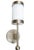 Art Deco Vintage Skyscraper Art Deco Light Old Lamp Wall Sconces Fixture Brass & Milk Glass Rod Ship Light - Set of 3 For Sale - Image 3 of 4