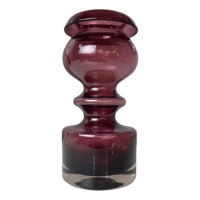 Pompadour Vase in Wine Red by Nanny Still for Riihimäen Lasi For Sale