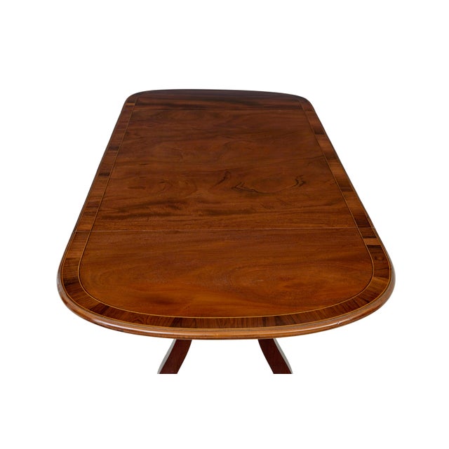 Hollywood Regency Early 19th Century Mahogany Sofa Table, 1820 For Sale - Image 3 of 10