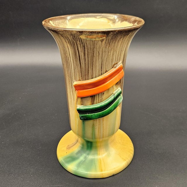 Art Deco Ceramic Vase, 1930s For Sale - Image 6 of 9