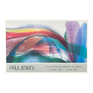 Paul Jenkins 1981 Exhibition Poster