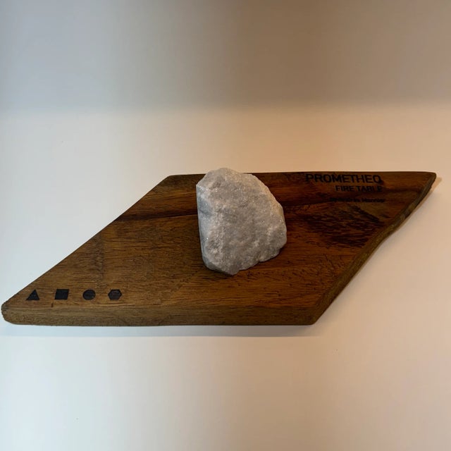 Grey Quarry Stone Object From Prometheo Fire Table by Andres Monnier For Sale - Image 9 of 12