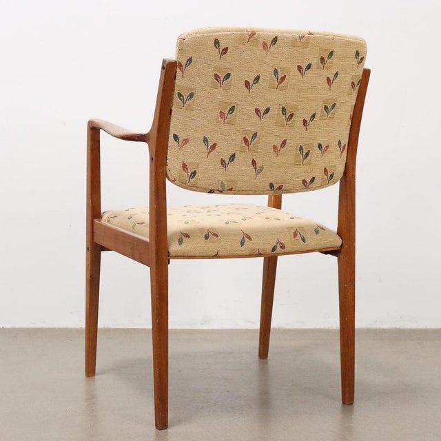 Beige Set of Vintage Italian Chairs in Beech, 1950s For Sale - Image 8 of 10